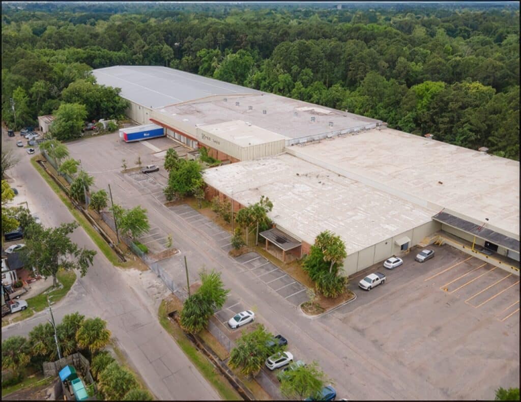 Aerial Photo of industrial park at 7660 Gainesville Ave, Jacksonville, FL